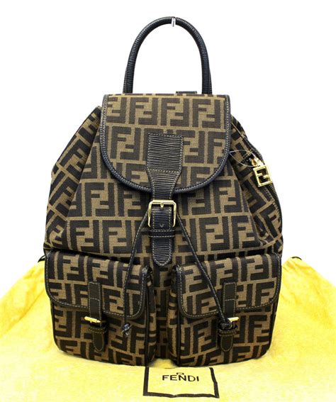 fendi zucca monogram backpack|fendi zucca for sale.